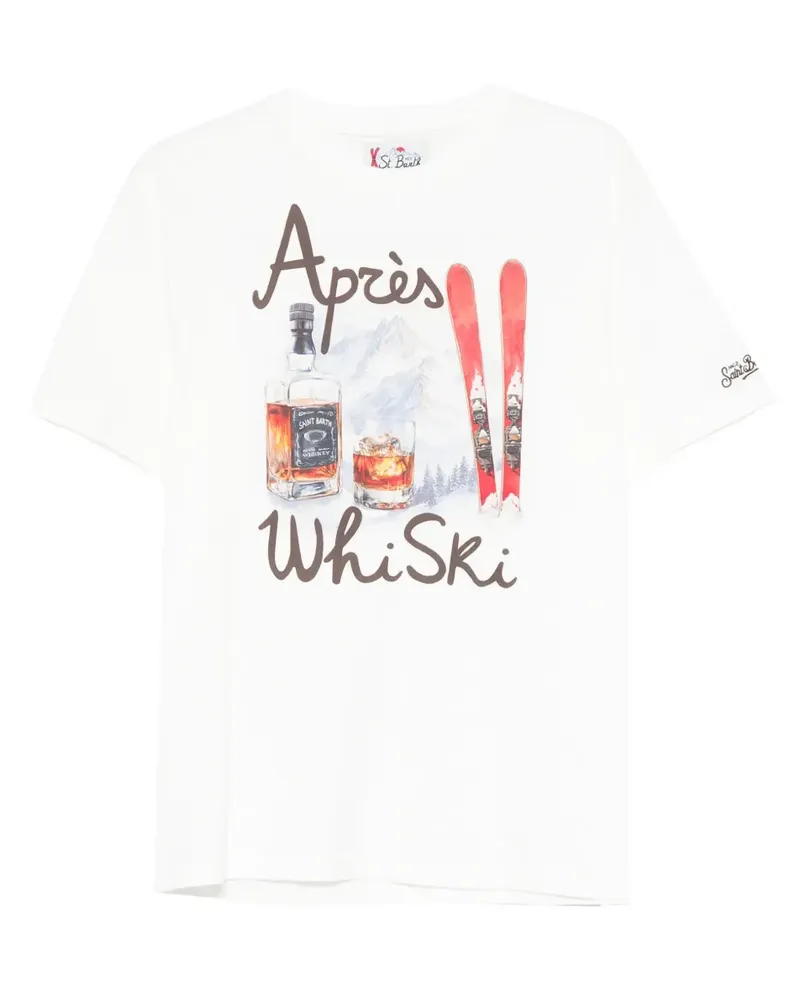 MC2 Saint Barth Arnott Warm T-Shirt mit Print - Weiß Weiß