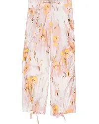 MSGM Cargohose mit Print Rosa