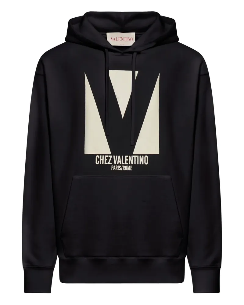 Valentino Garavani Hoodie mit Chez-Patch - Schwarz Schwarz