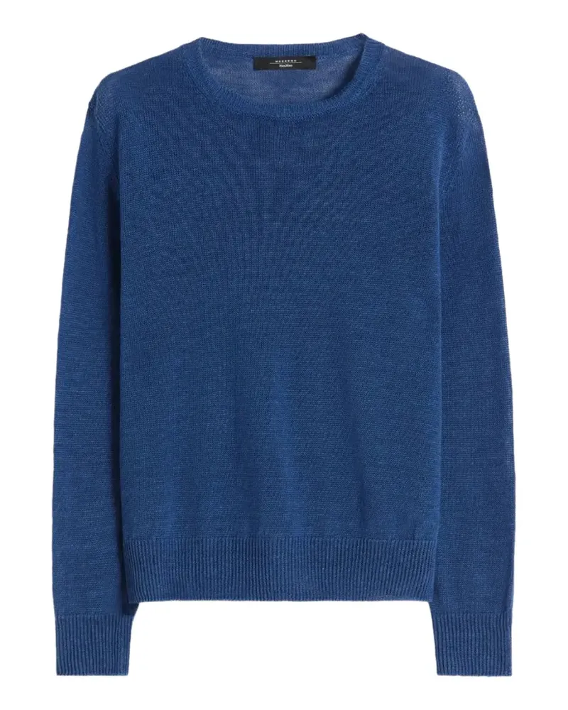 Max Mara Pullover aus Leinengarn - ocean - Blau Blau