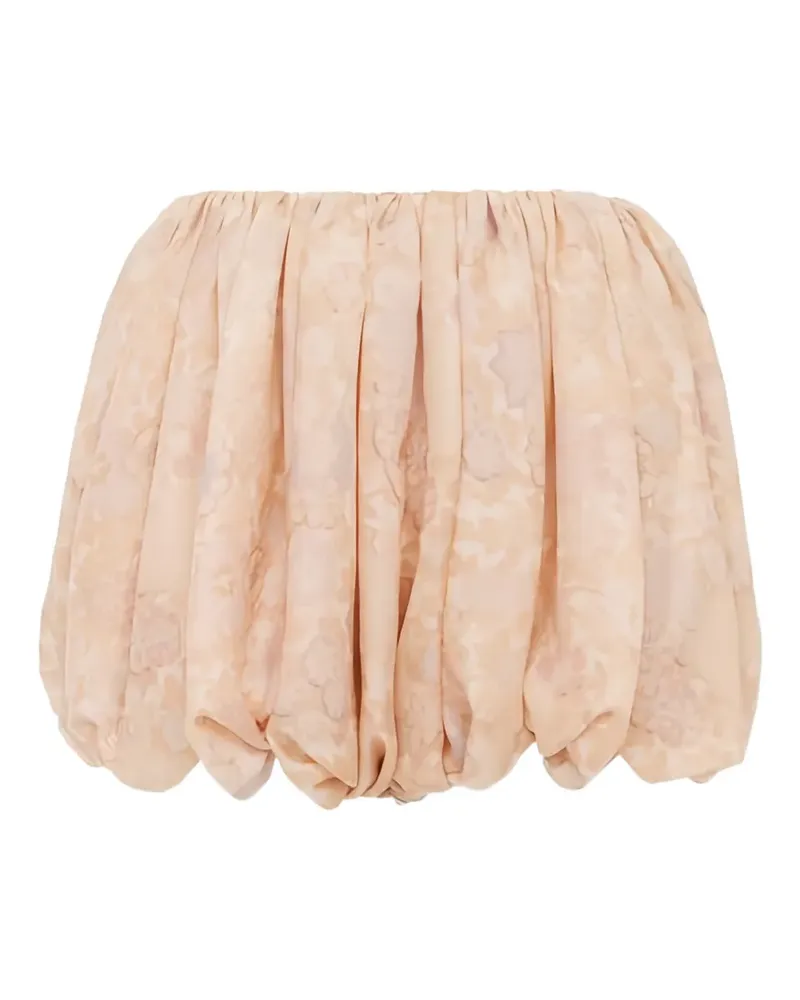 Chloé mini floral-print balloon shorts - Rosa Rosa