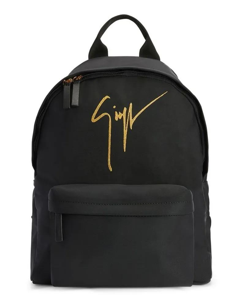 Giuseppe Zanotti Rucksack mit Logo-Print Schwarz