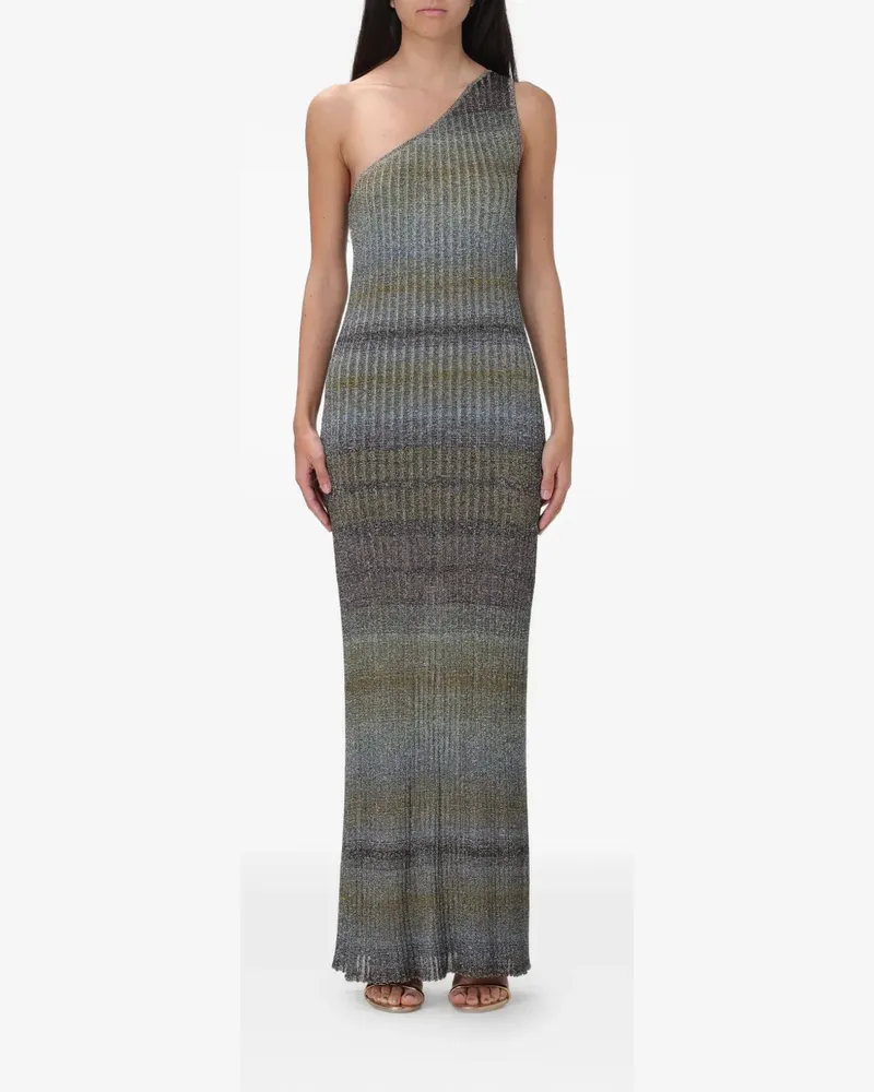 Missoni one-shoulder maxi dress - Grau Grau