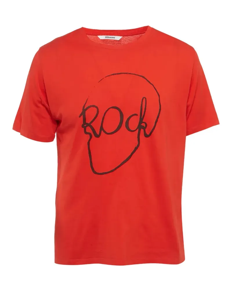 Zadig & Voltaire T-Shirt mit Logo-Print - Rot Rot