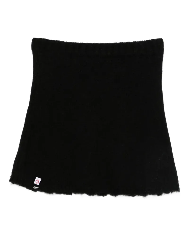 Charles Jeffrey Loverboy Gestrickter Minirock - Schwarz Schwarz