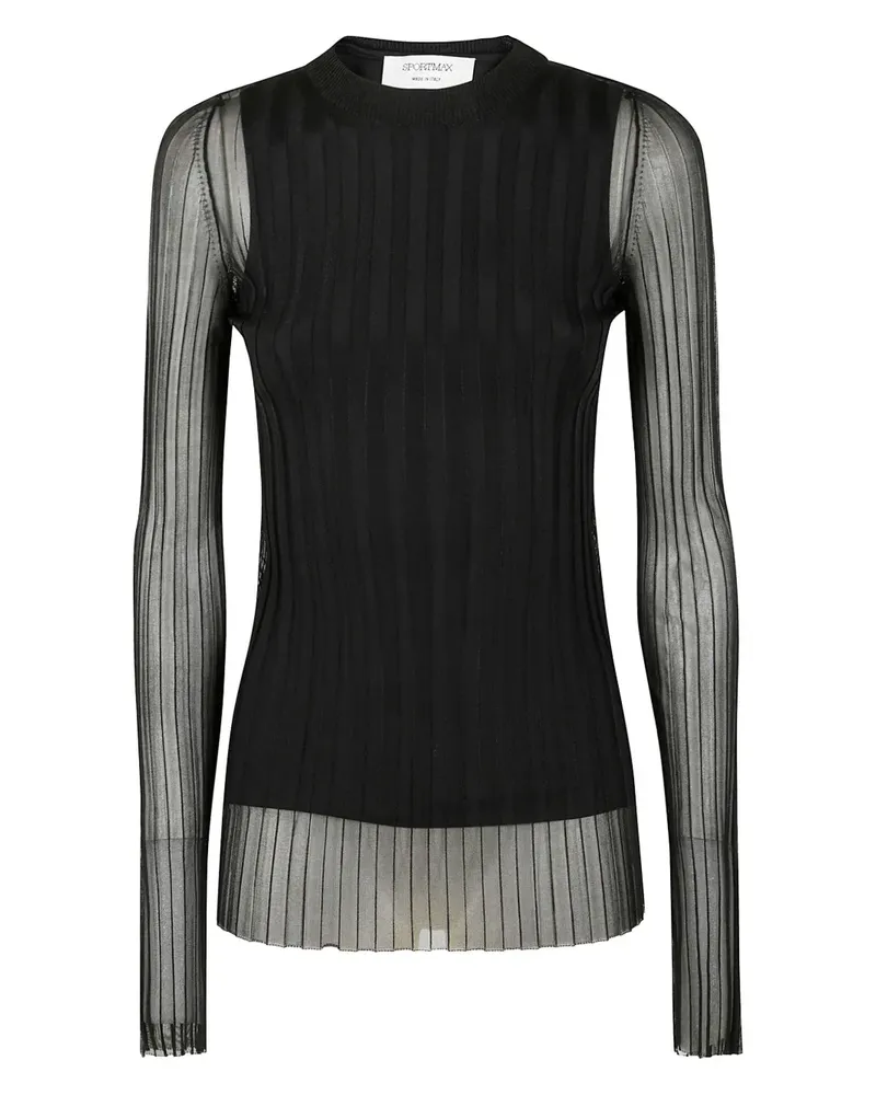 SPORTMAX Plissiertes Oberteil - Schwarz Schwarz