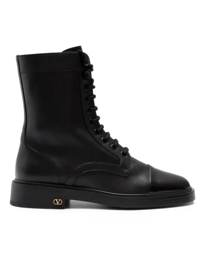 Valentino Garavani VLogo Signature Schnürstiefel - Schwarz Schwarz