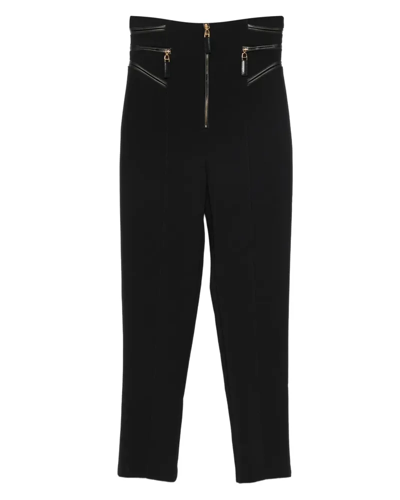 Elisabetta Franchi Hose mit Reißverschluss - Schwarz Schwarz