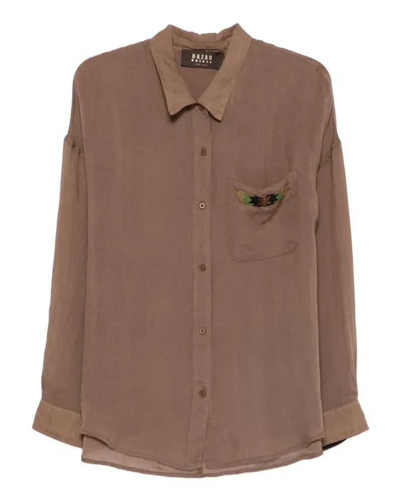 Bazar Deluxe Hemd mit Brusttaschen - Braun Braun
