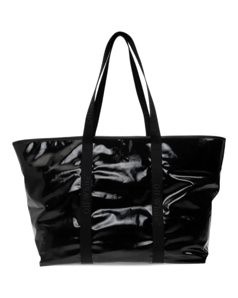 OFF-WHITE Jitney logo-strap tote bag - Schwarz Schwarz
