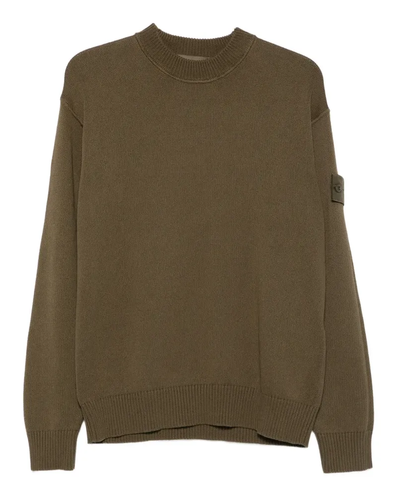 Stone Island Pullover mit Logo-Patch - Grün Grün