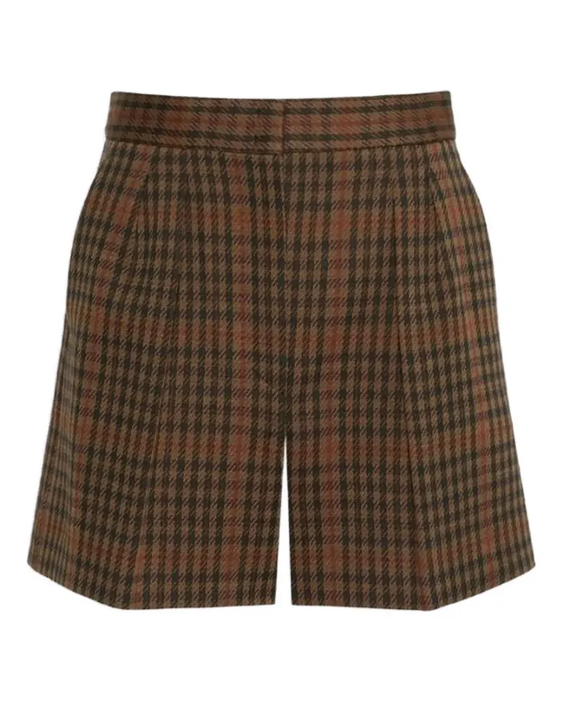 Max Mara plaid-pattern tailored shorts - Braun Braun