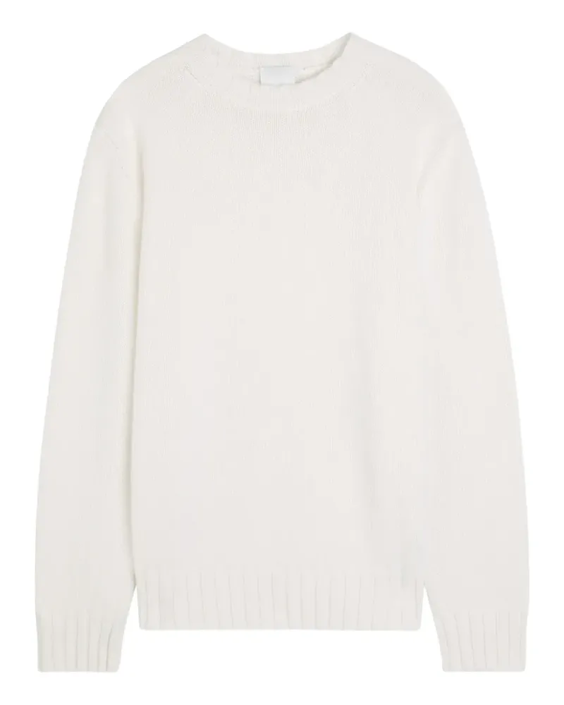 ALLUDE Pullover mit Rundhalsausschnitt - Weiß Weiß