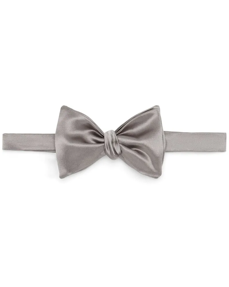 Brunello Cucinelli Fliege aus Satin - Grau Grau