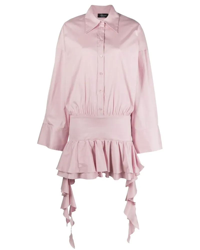 Blumarine Hemdkleid mit tiefer Taille - Rosa Rosa