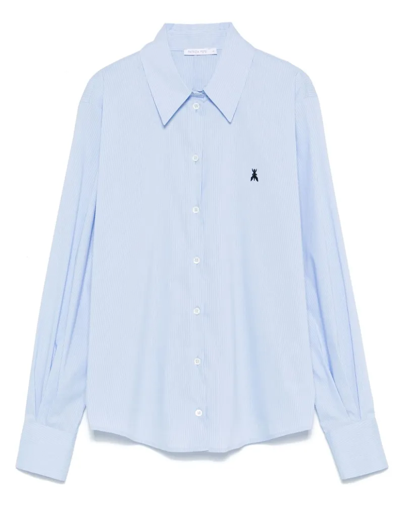 Patrizia Pepe Gestreiftes Hemd - Blau Blau