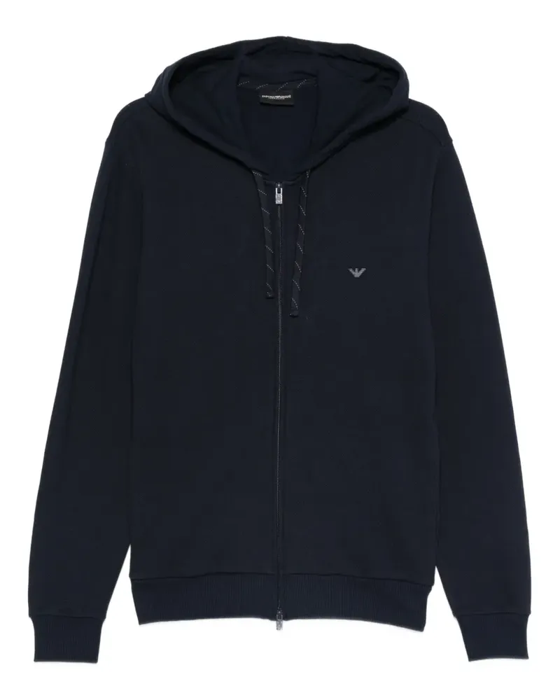 Emporio Armani Kapuzenjacke mit Reißverschluss - Blau Blau