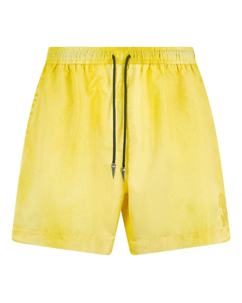 Roberto Cavalli drawstring-fastening swim shorts - Gelb Gelb