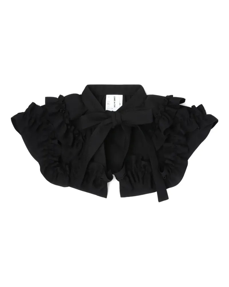 Comme des Garçons ruffled bow scarf - Schwarz Schwarz