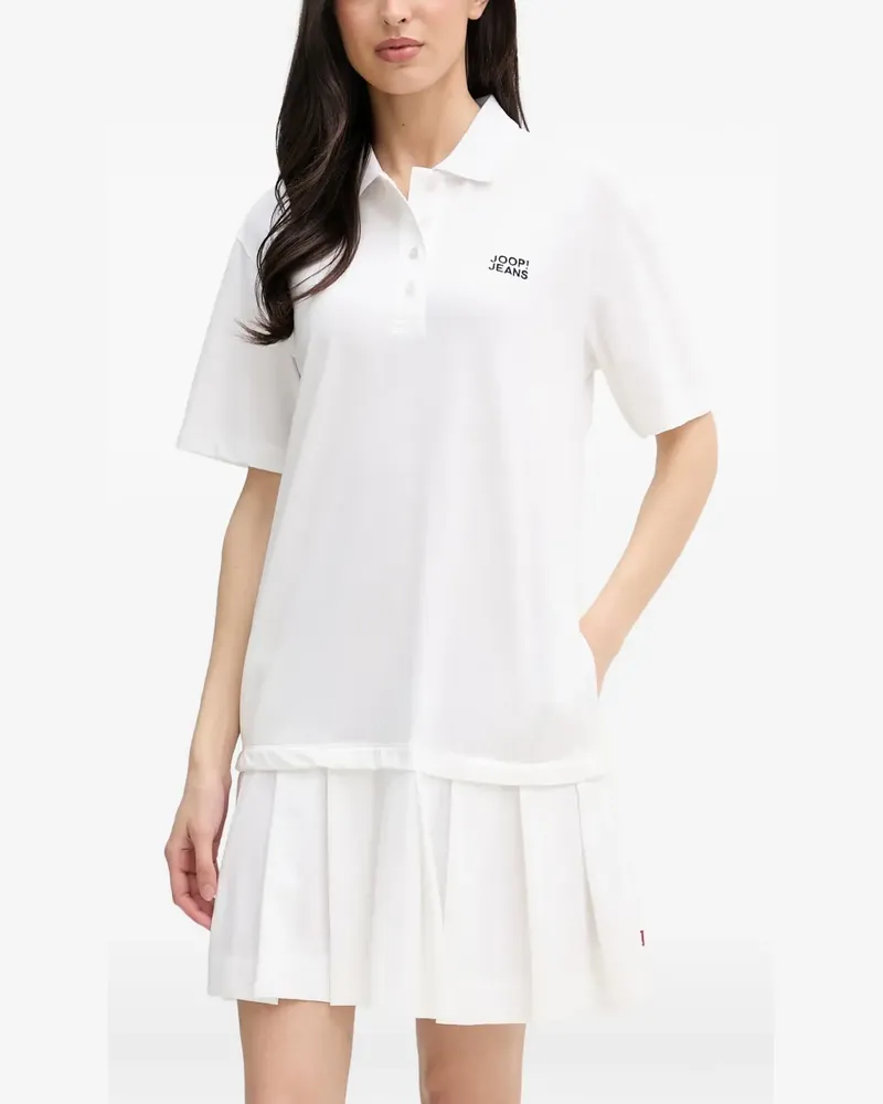 JOOP! Talena pleated-skirt polo mini dress - Weiß Weiß