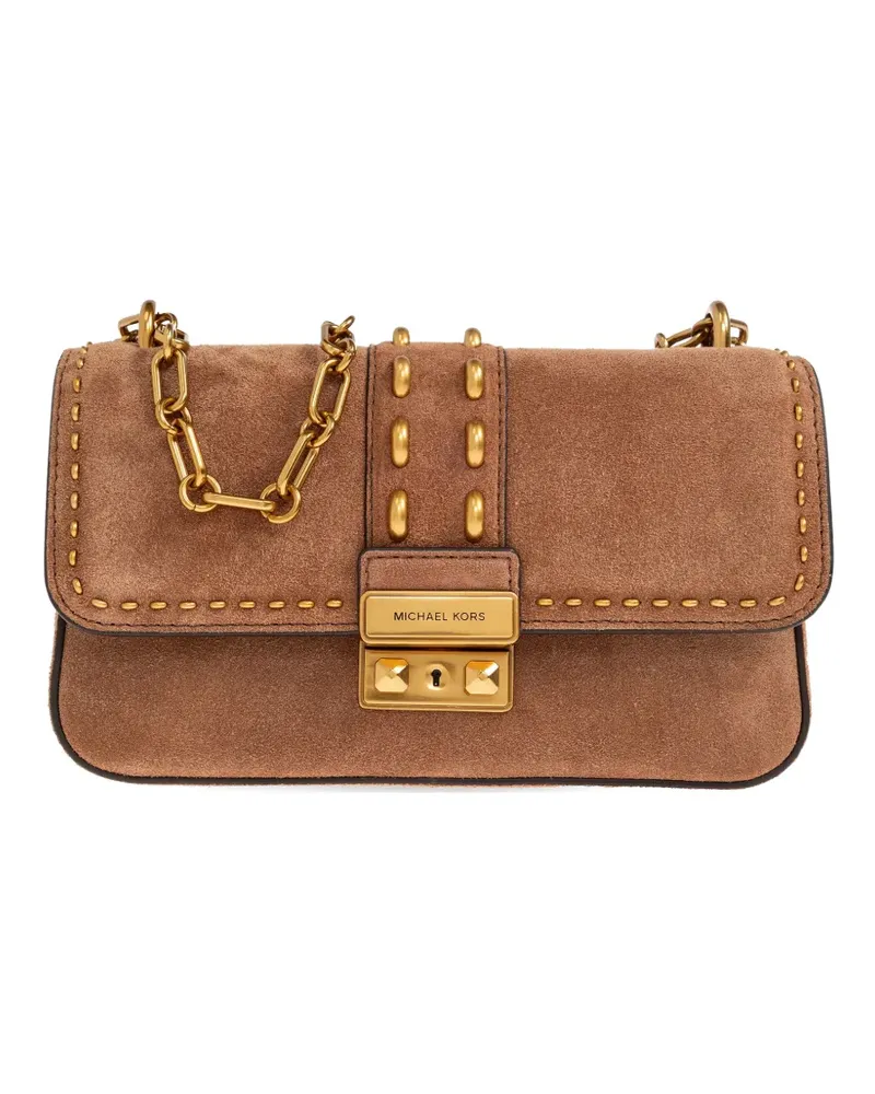 Michael Kors Tribeca Schultertasche mit Nieten - Nude Nude