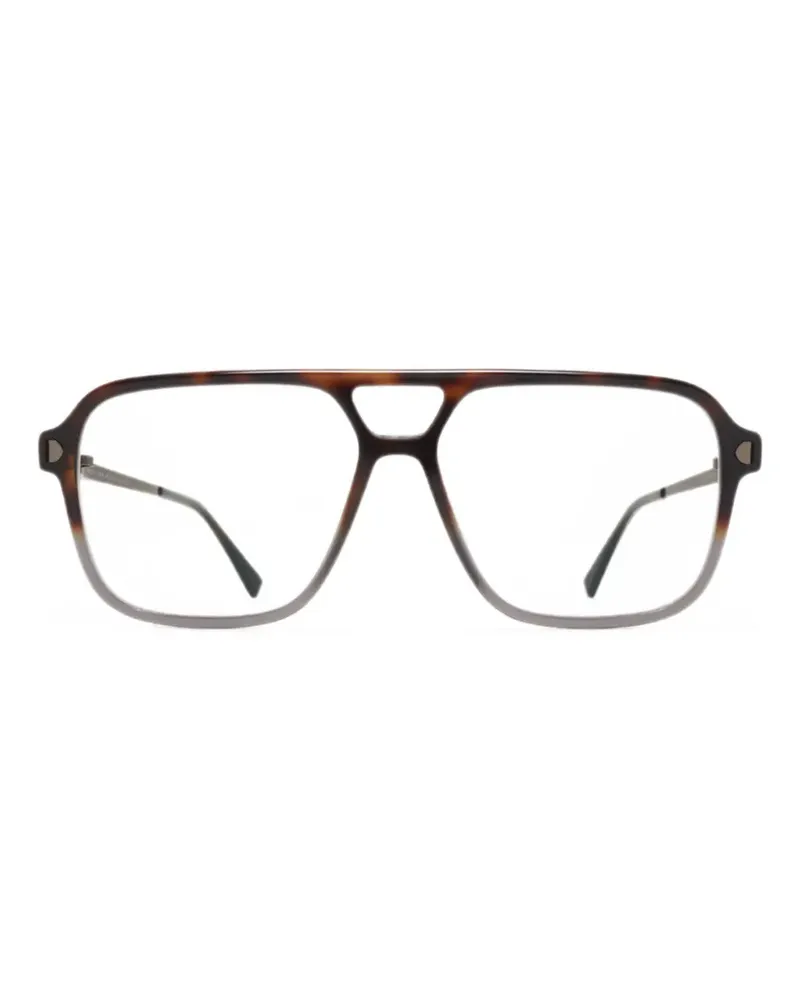 Mykita Olympe pilot-frame glasses - Braun Braun