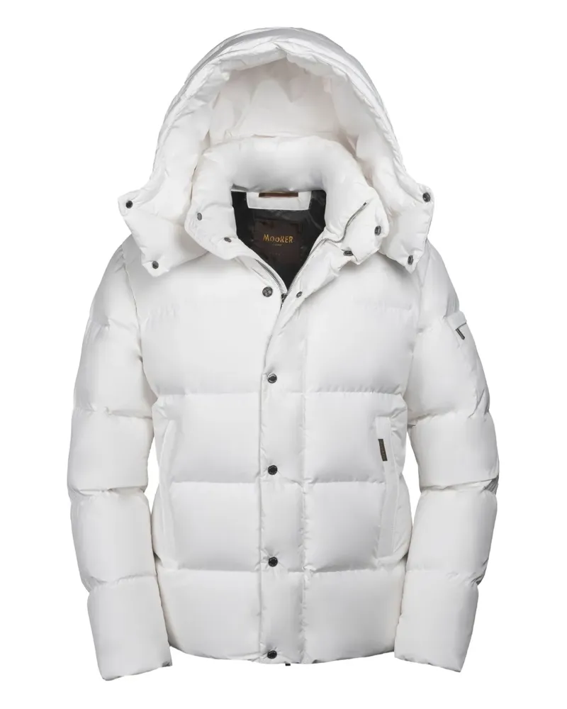 MOORER Nadir-STP hooded padded jacket - Weiß Weiß