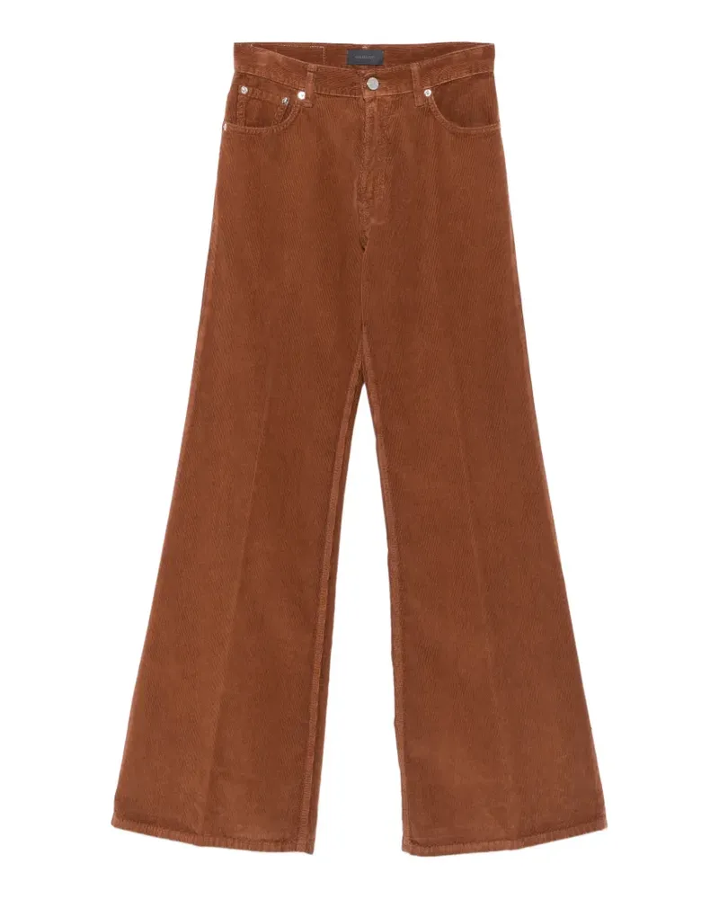 Haikure corduroy flared trousers - Braun Braun