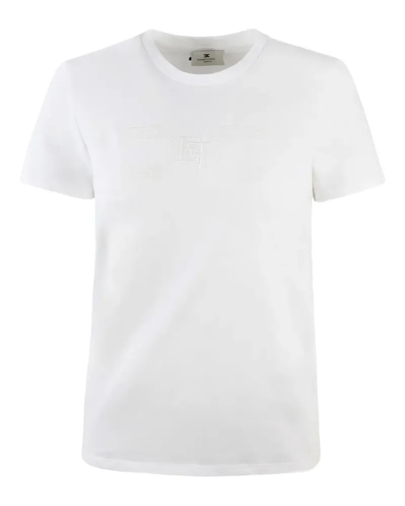 Elisabetta Franchi Klassisches T-Shirt - Weiß Weiß