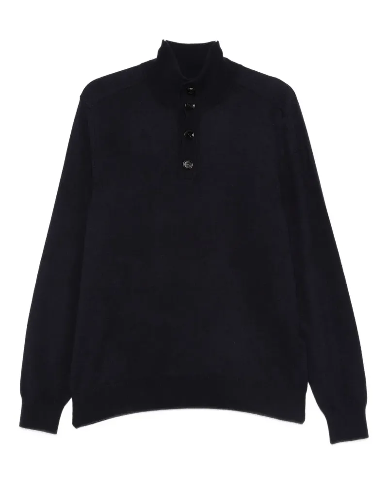 Brioni mock-neck sweater - Blau Blau