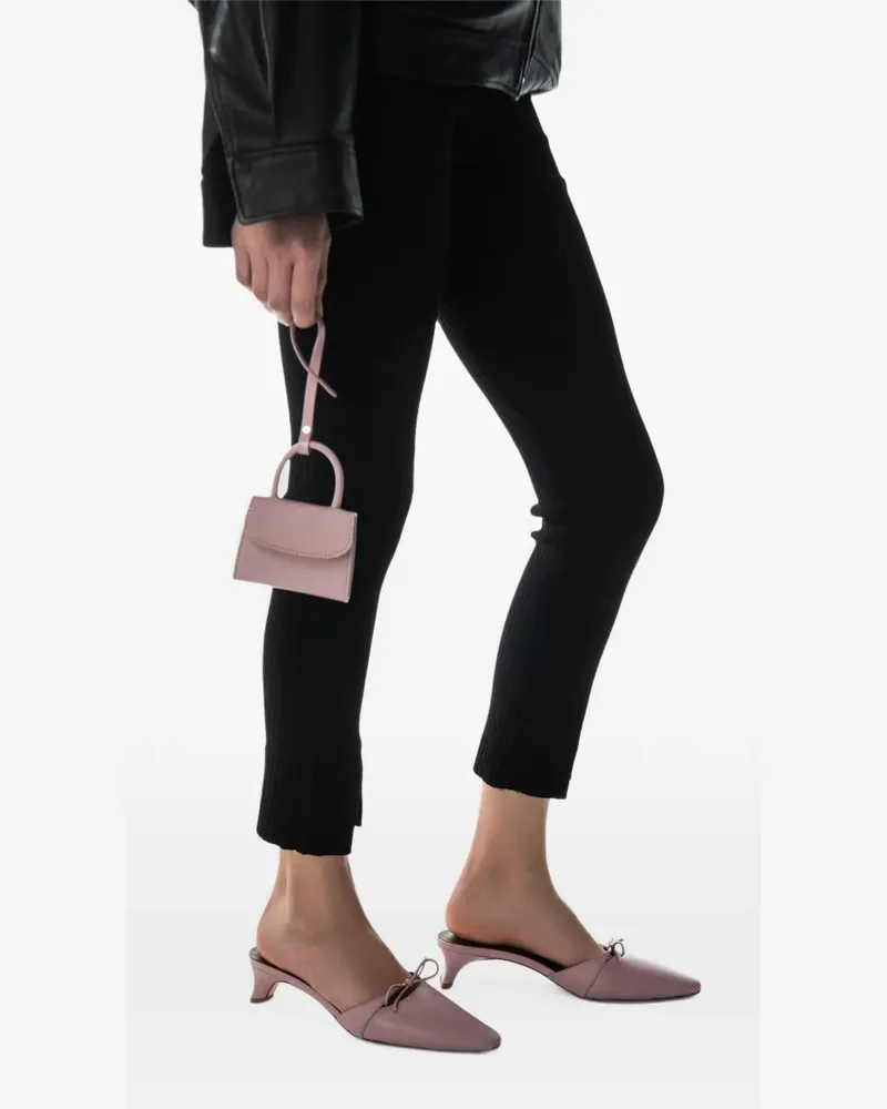 by FAR Mini Mini leather card holder - Rosa Rosa