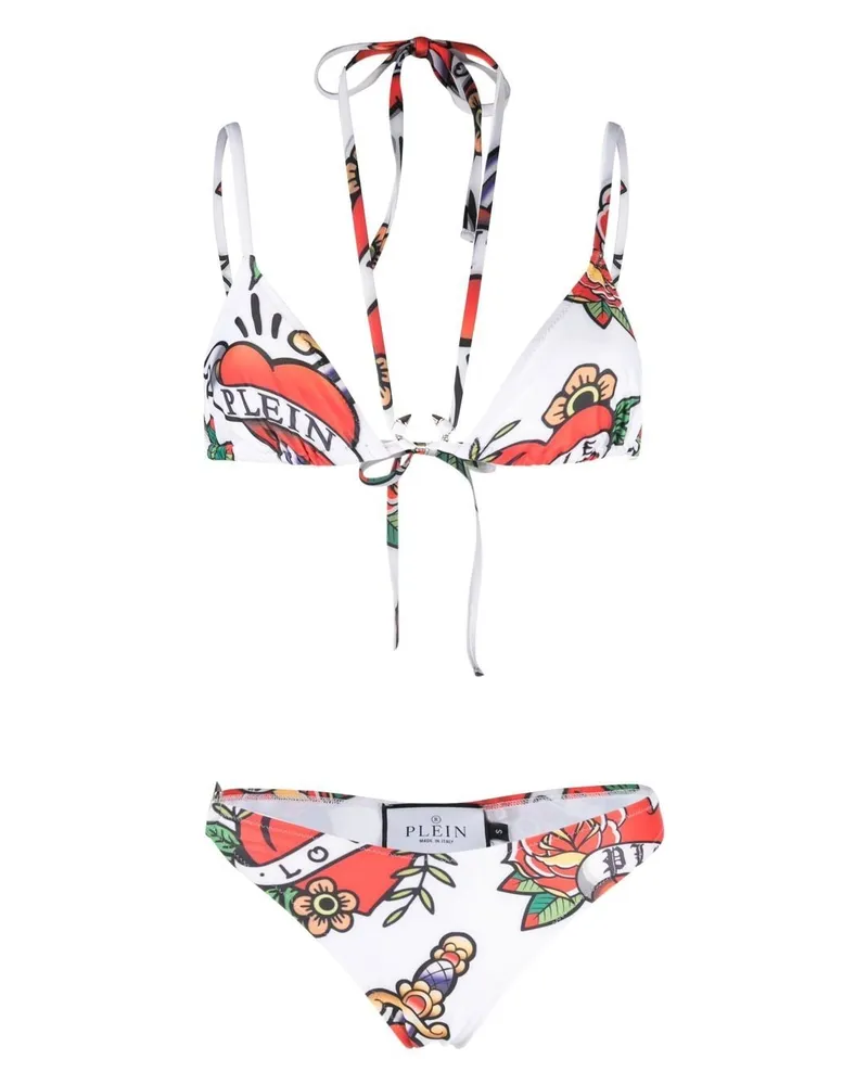 Philipp Plein Love Bikini - Weiß Weiß