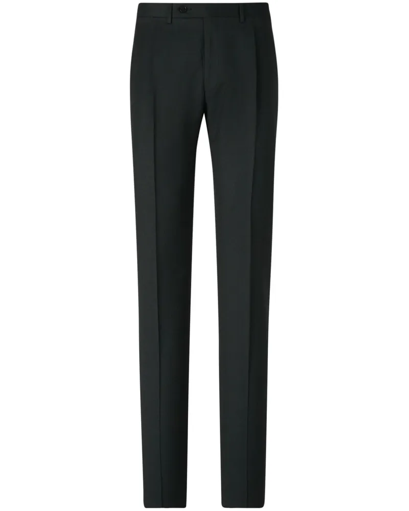 Canali Klassische Hose - Schwarz Schwarz