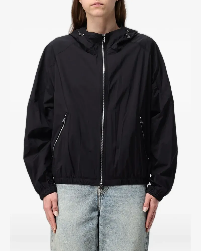 Moose Knuckles Jacke mit Logo-Schild - Schwarz Schwarz
