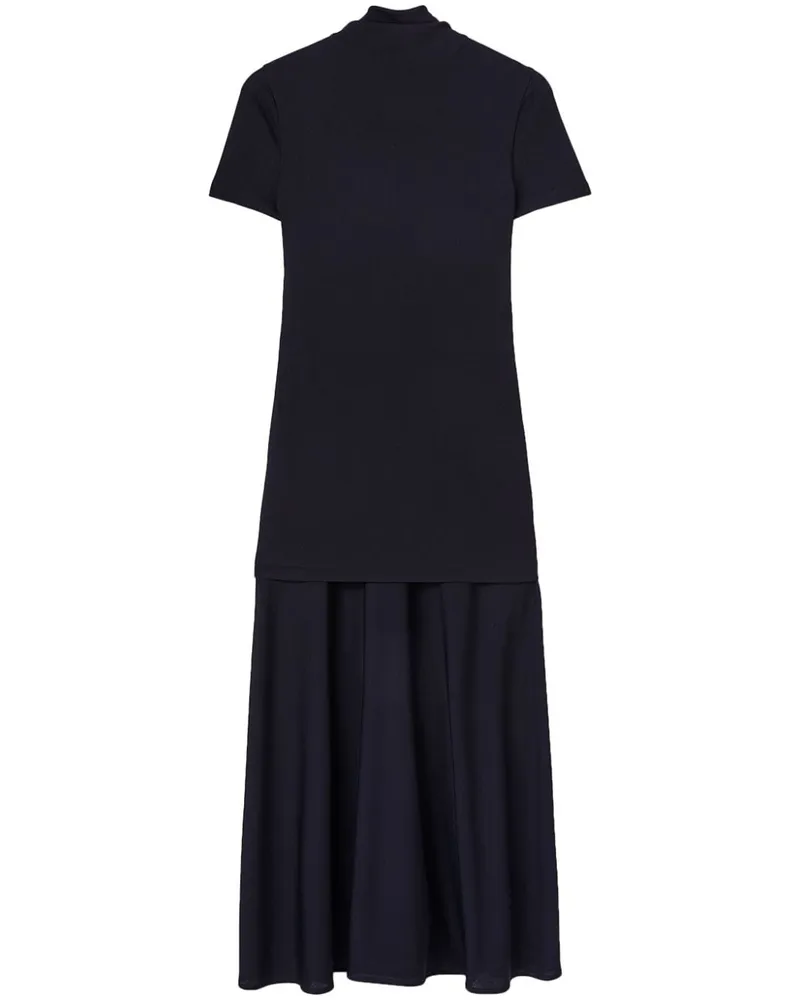 Jil Sander Midikleid im Layering-Look - Blau Blau