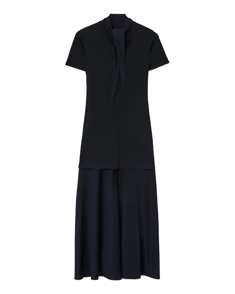 Jil Sander Midikleid im Layering-Look - Blau Blau