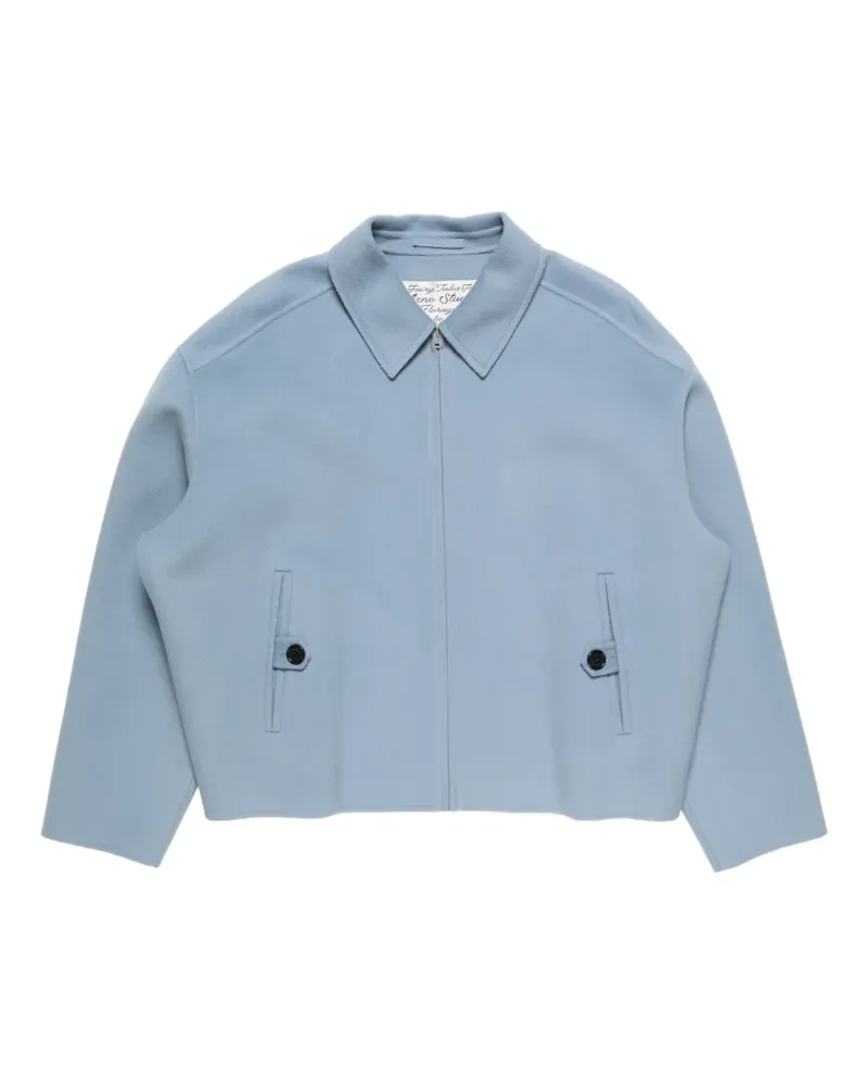 Acne Studios zip-up wool jacket - Blau Blau