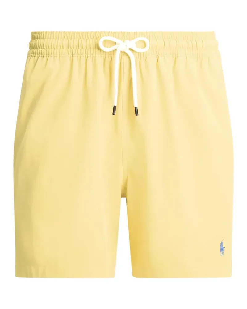 Ralph Lauren logo-embroidered drawstring swim shorts - Gelb Gelb