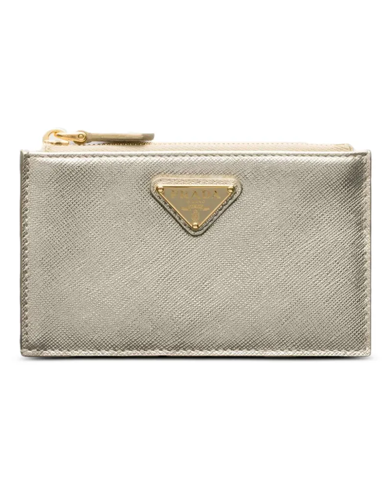 Prada Portemonnaie mit Reißverschluss - Silber Silber