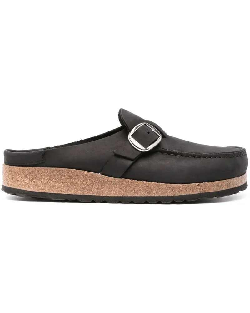 Birkenstock Pantoletten mit Logo - Schwarz Schwarz