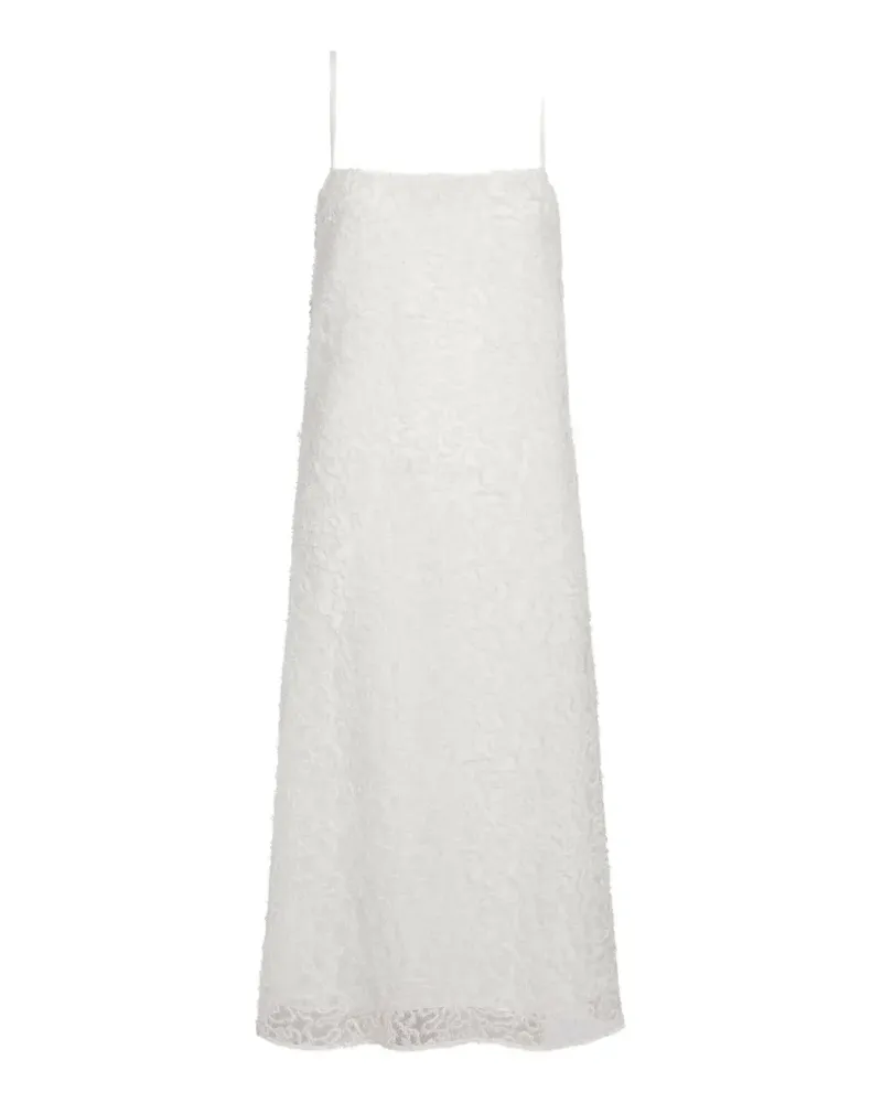 Proenza Schouler Virginie Midikleid mit Stickerei - Weiß Weiß