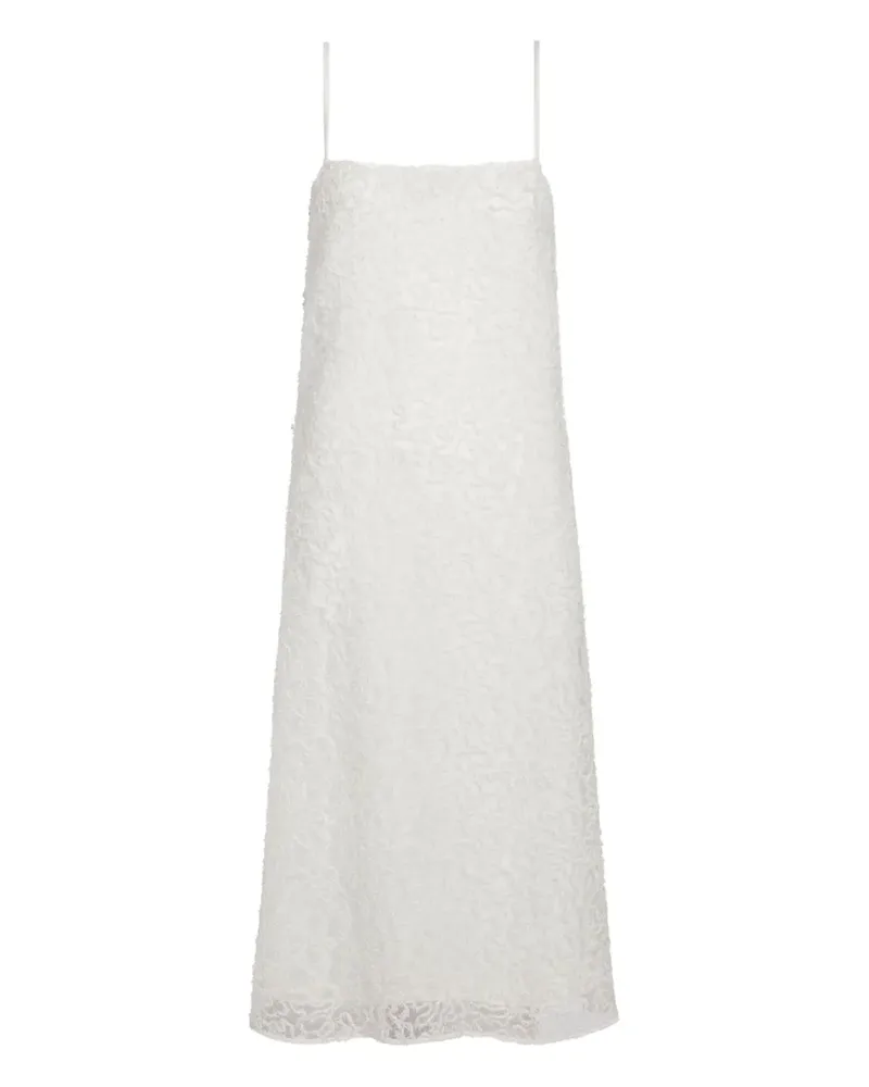 Proenza Schouler Virginie Midikleid mit Stickerei - Weiß Weiß