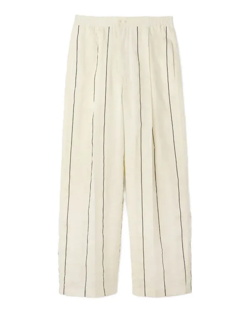 Jacquemus Weite Jogginghose mit Streifen - Nude Nude