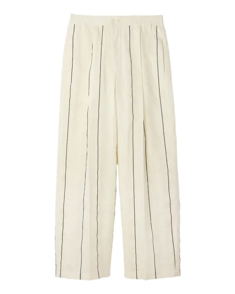 Jacquemus Weite Jogginghose mit Streifen - Nude Nude
