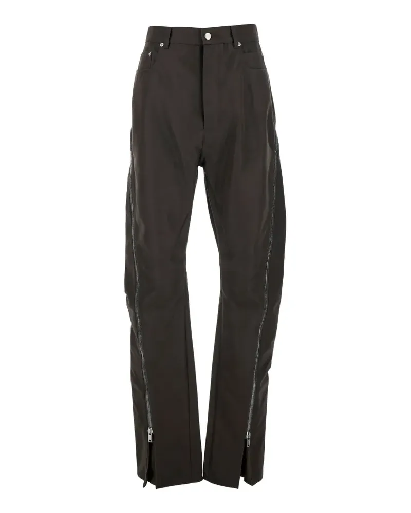 Rick Owens Temple Bolan Banana zip-detail trousers - Braun Braun