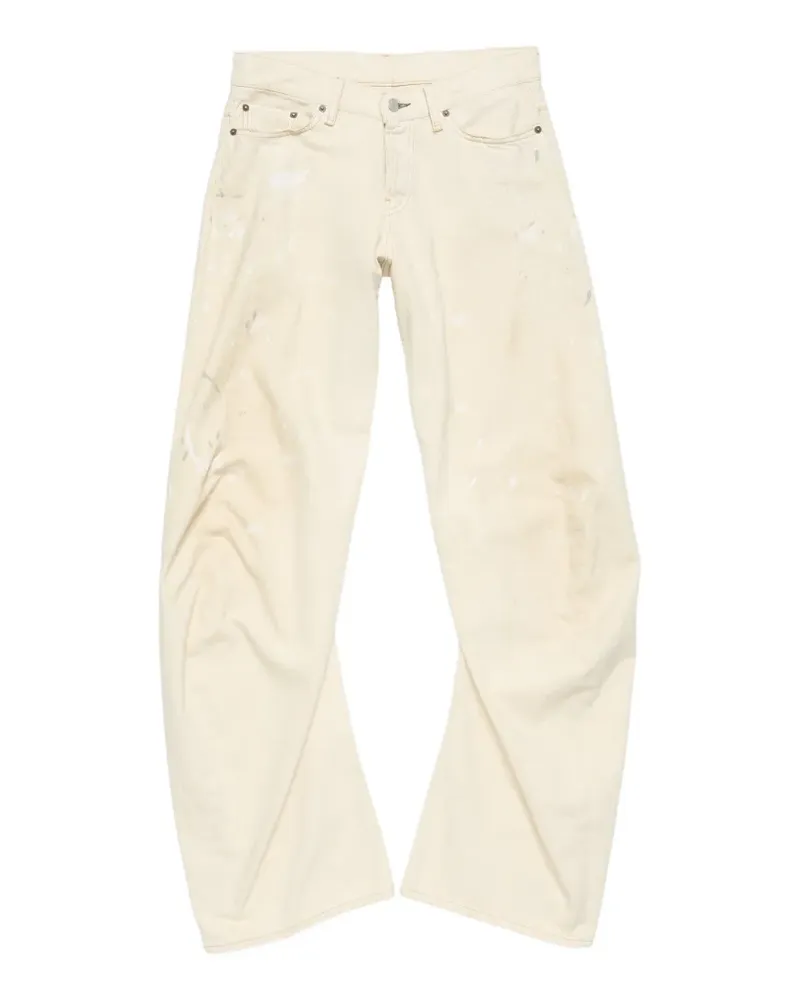 Acne Studios paint-splatter distressed jeans - Nude Nude