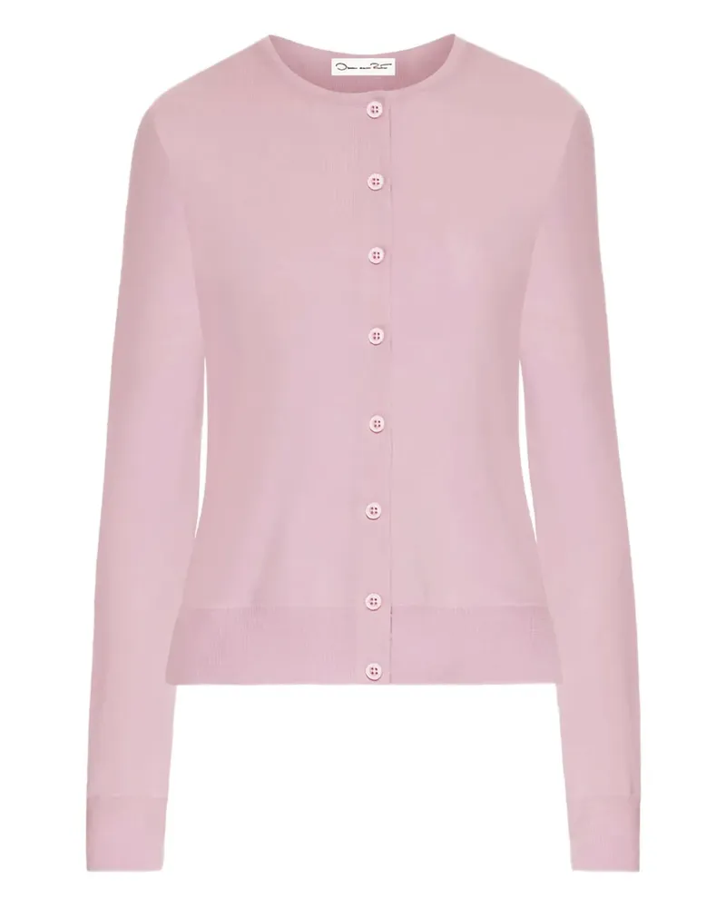 Oscar de la Renta Geknöpfter Cardigan - Rosa Rosa