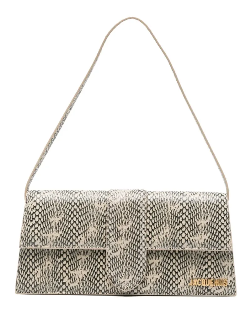 Jacquemus Schultertasche aus Schlangenleder - Nude Nude