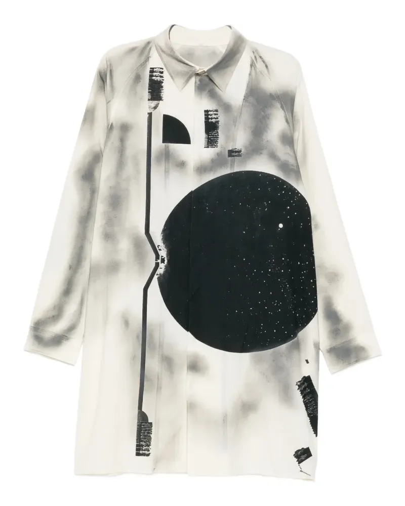Yohji Yamamoto Hemd mit Kragen - Nude Nude
