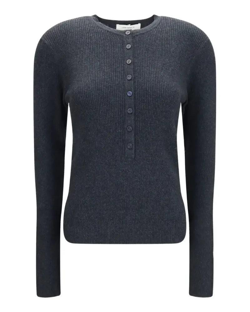 Lisa Yang Gerippter Airi Pullover - Grau Grau